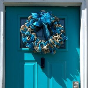 Starfish‎ seashell beach wreath